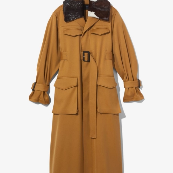 Proenza Schouler Twill Trench Coat Size 6 - Picture 2 of 6